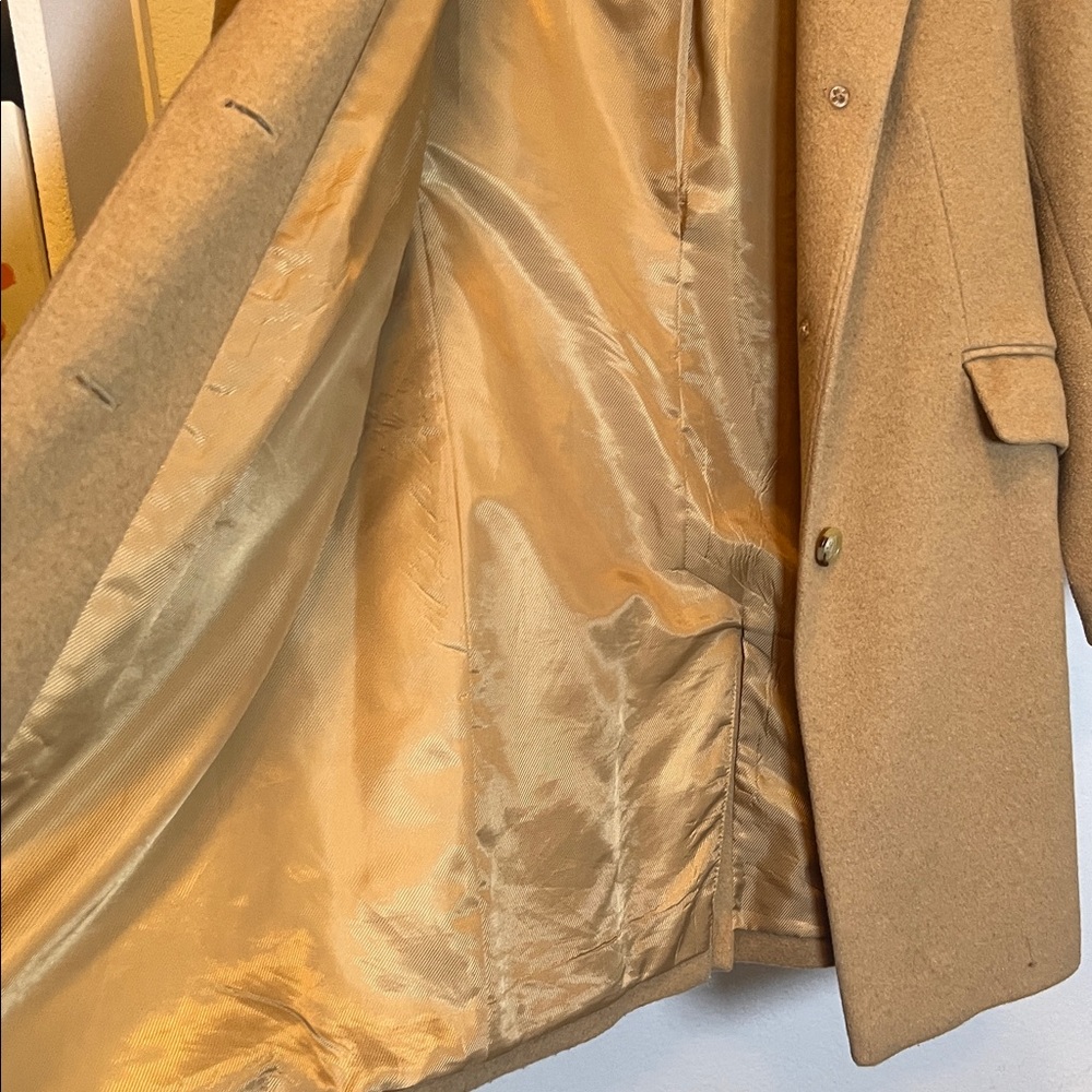Lauren Ralph Lauren Walker Camel soft tan wool blend coat 6P 6 petite - Picture 9 of 15